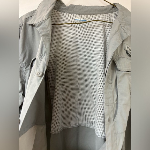 Colombia gray breathable fisherman long sleeve large - Picture 3 of 9